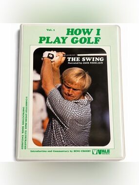 Vintage Jack Nicklaus How I Play Golf Vol 1 The Swing Complete 2 Cassette Book
